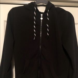 Black Zip up hoodie